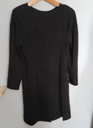 Abito nero lungo 86 cm