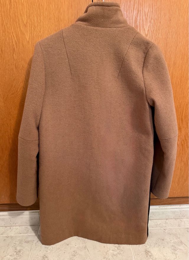 Abrigo Nice Things Negro y Marrón Talla M