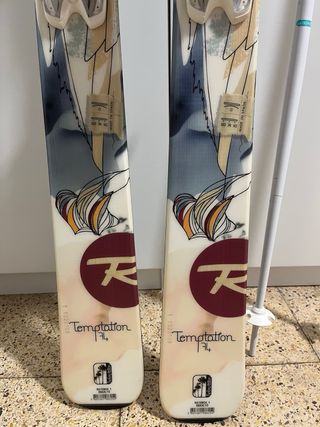 Esquís Rossignol Temptation y bastones
