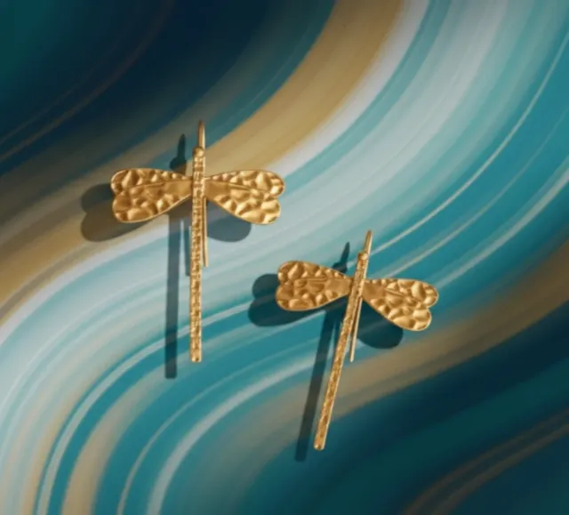 Pendientes Libélula Dorados