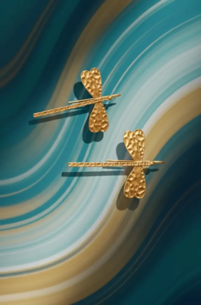 Pendientes Libélula Dorados