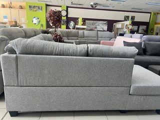 Sofá modular gris tela
