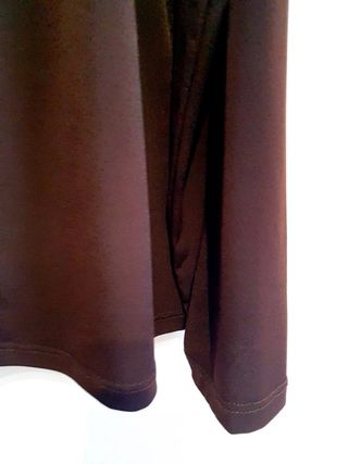 Blusa marrón cuello pelo T L/XL Vintage