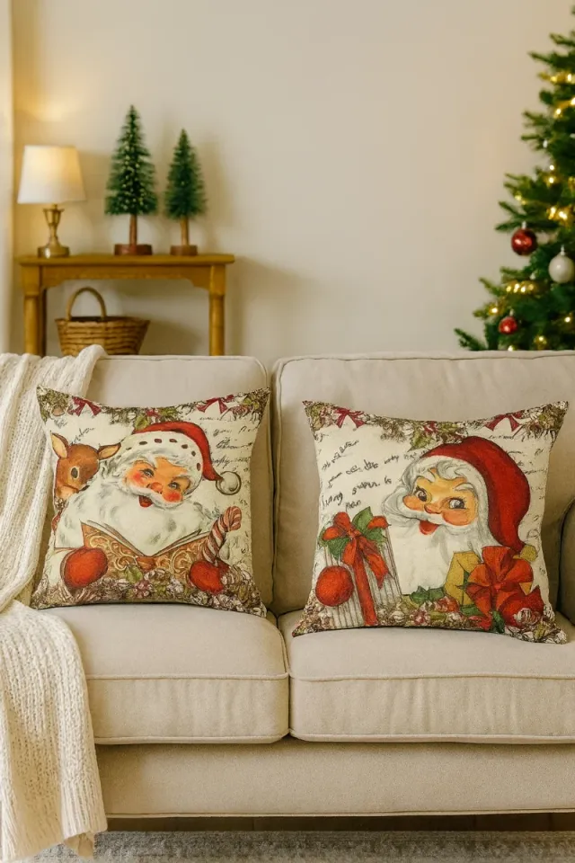 Capas para almofadas de 45x45cm. Motivos Natalinos
