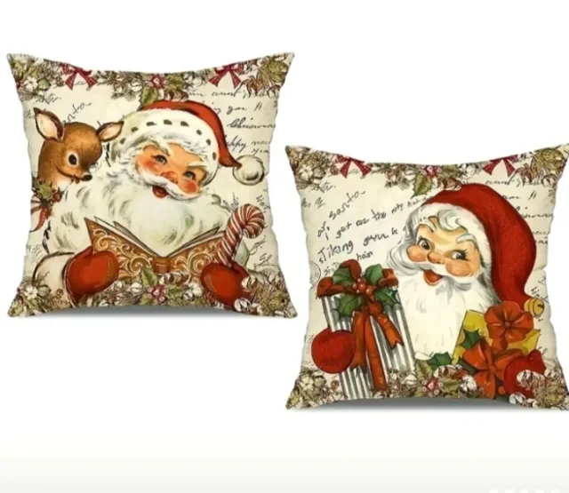 Capas para almofadas de 45x45cm. Motivos Natalinos