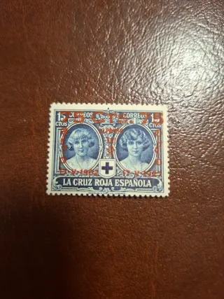 Edifil 380 Sello Correos Cruz Roja Española