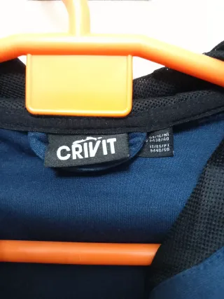Chaqueta Sudadera Crivit Azul y Negro 48 - 50