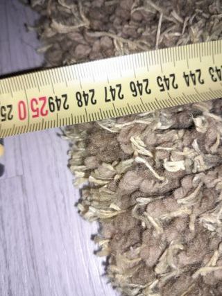 Alfombra Shaggy Beige y Marrón