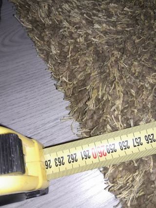 Alfombra Shaggy Beige y Marrón