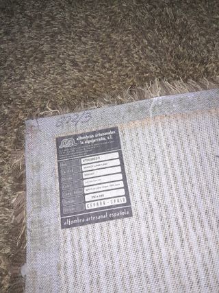 Alfombra Shaggy Beige y Marrón