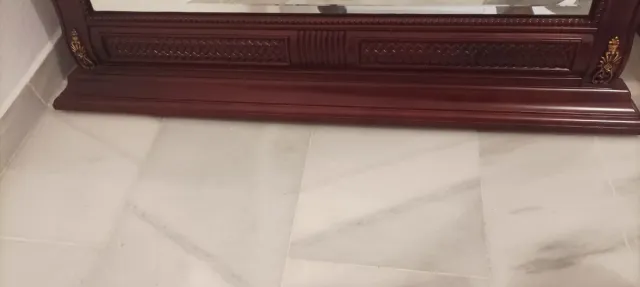 Espejo antiguo madera y cristal