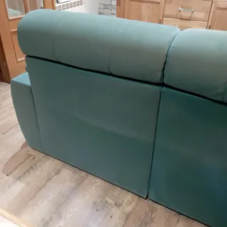 Sofá 3 plazas extensible verde