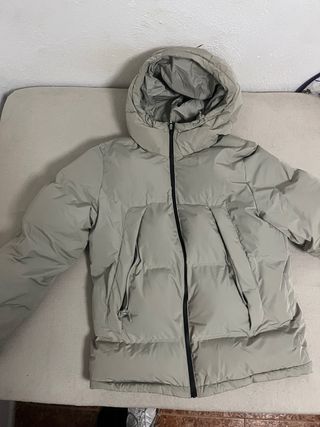 Pull&Bear Chaquetón Acolchado Beige talla M