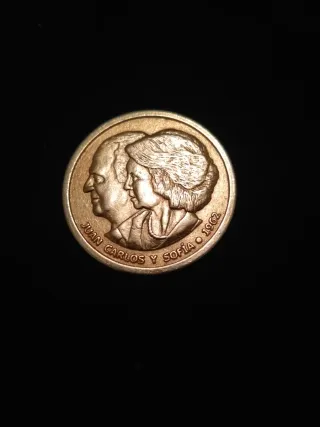 Moneda Juan Carlos y Sofía 1962