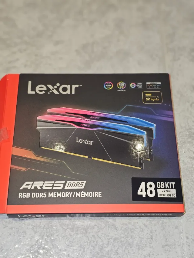 Lexar Ares RGB DDR5 RAM 48GB 8000MHz CL40