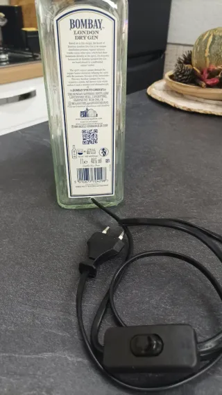 Lampada Bombay dry gin in Vetro