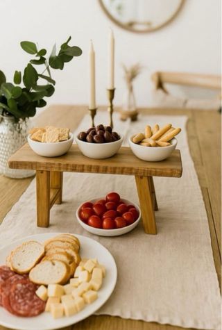 Mini banco de madera