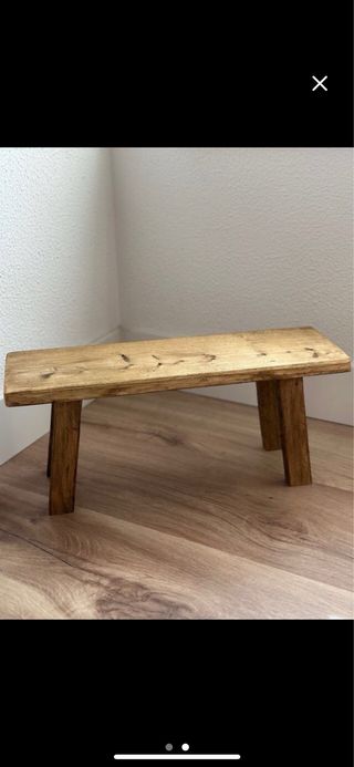 Mini banco de madera
