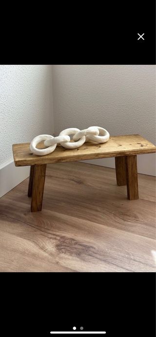 Mini banco de madera