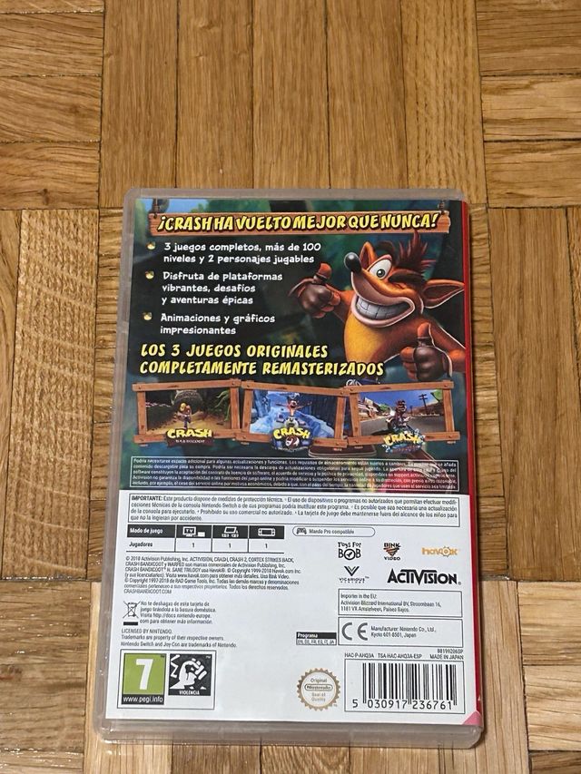 Crash Bandicoot N. Sane Trilogy Nintendo Switch