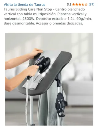 Centro planchado vertical Taurus