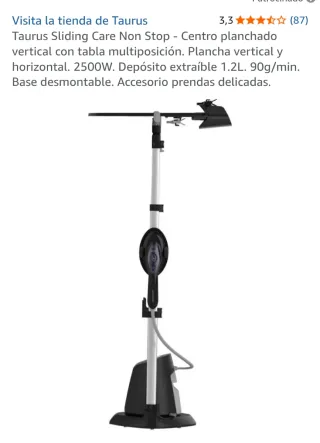 Centro planchado vertical Taurus