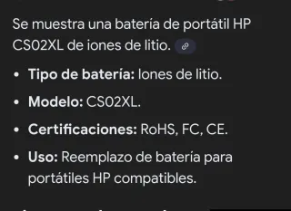 Batería portátil Profesional para portátiles HP