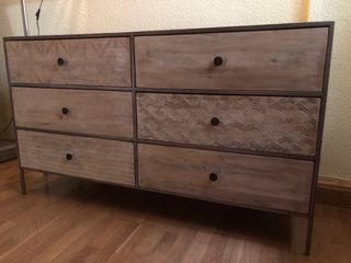 Cómoda Maisons du Monde Madera y Metal