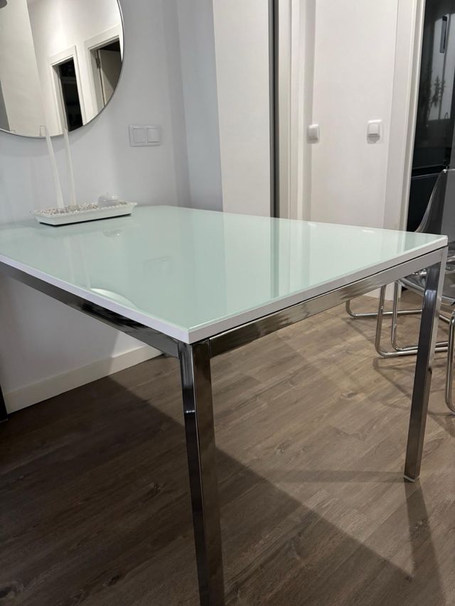 Tavolo Ikea Cristal e Metallo