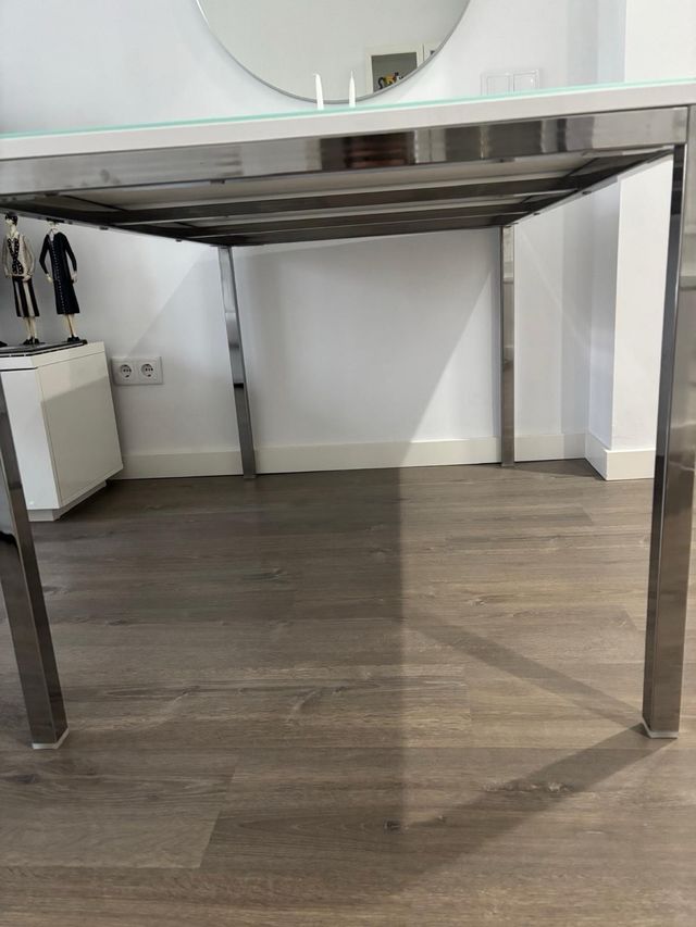 Tavolo Ikea Cristal e Metallo