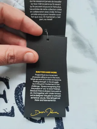 Under Armour Project Rock top T-shirt taglia L