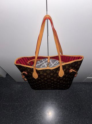 Classic Bolso Louis Vuitton Marrón Interior Rojo