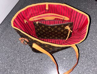 Classic Bolso Louis Vuitton Marrón Interior Rojo