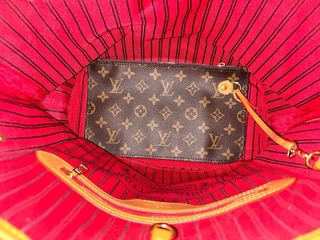 Classic Bolso Louis Vuitton Marrón Interior Rojo