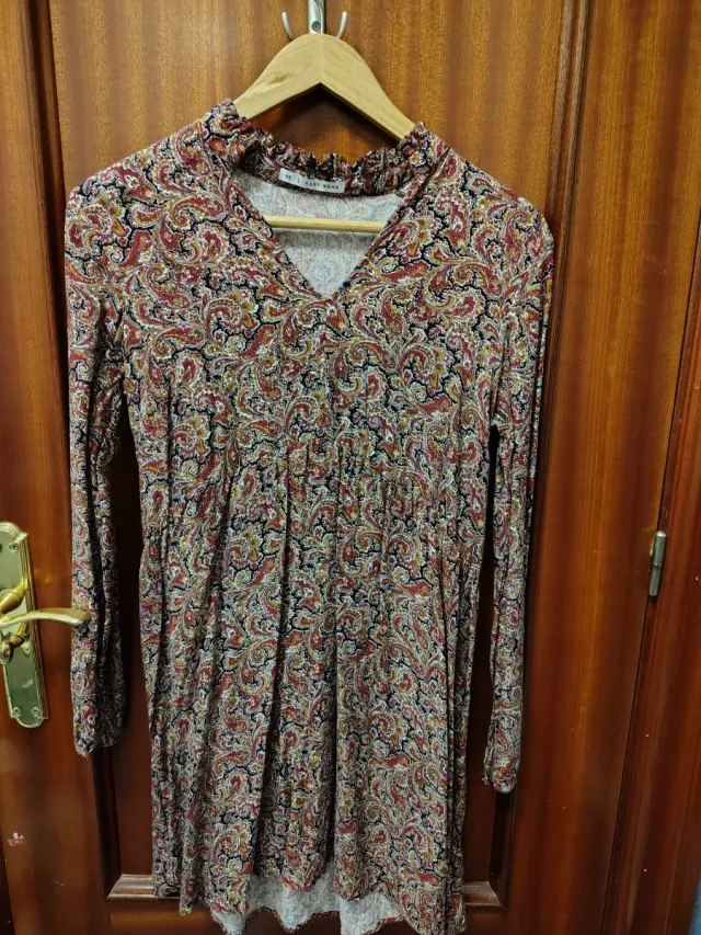 Vestido estampado mujer