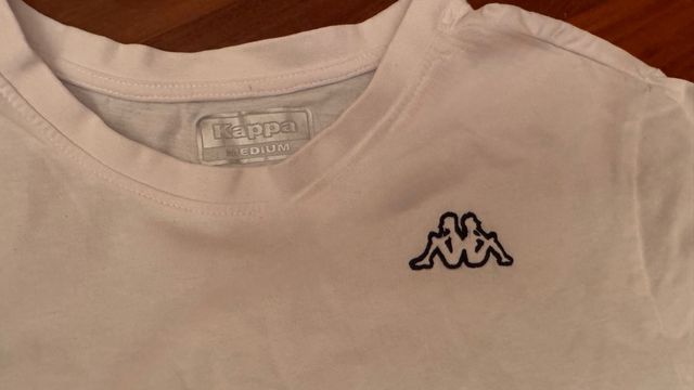 Maglietta bianca Kappa 100% cotone