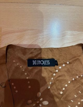 Chaleco marrón flecos MINOUX