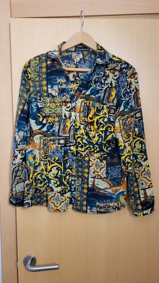 Camisa estampada mujer