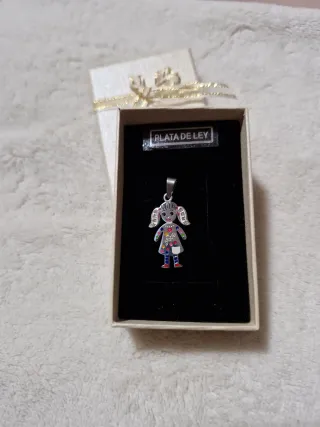 Colgante Plata Niña Multicolor