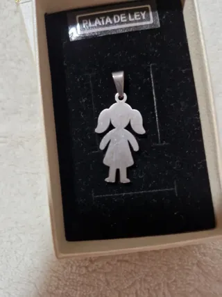 Colgante Plata Niña Multicolor