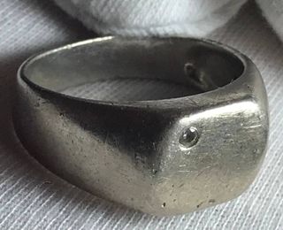 Anillo Plata Ley Brillante Sello- Regalo