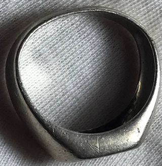 Anillo Plata Ley Brillante Sello- Regalo