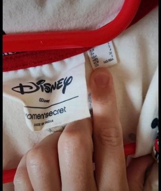 Camisón blanco estampado Mickey Mouse