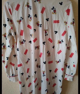 Camisón blanco estampado Mickey Mouse