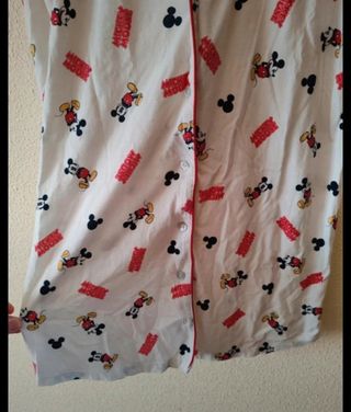 Camisón blanco estampado Mickey Mouse