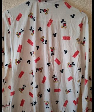 Camisón blanco estampado Mickey Mouse