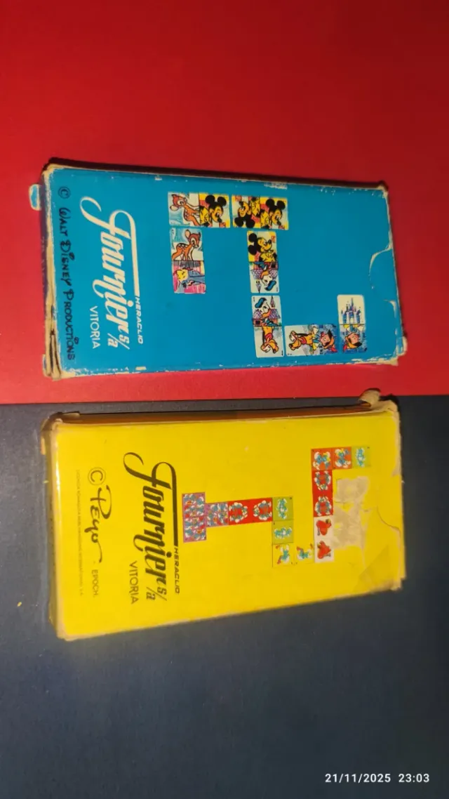 Dominó Infantil Fournier Walt Disney y Los Pitufos