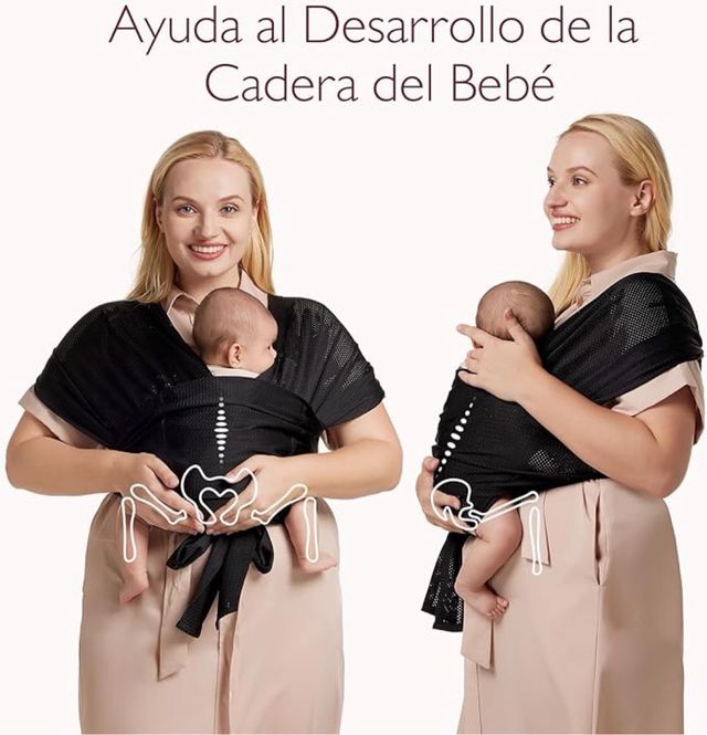 Fular portabebé nero MAI USATO