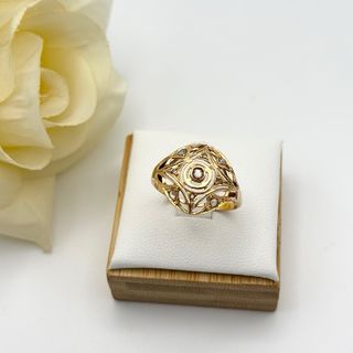 Anillo de oro 18kt diamantes