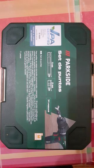 Juego puntas Parkside atornillador taladro